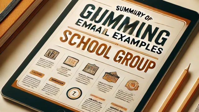 Summary of greeting email examples for the school group