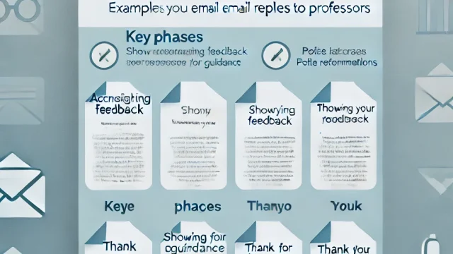 Summary of thank you examples for email replies to professors