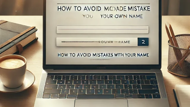 From the second time on your business email How to avoid mistakes with your own name