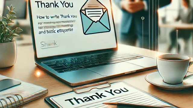 Business emails How to write thank you notes for meetings and basic etiquette