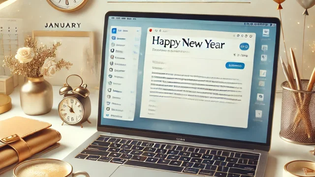 Happy New Year Business email basics and etiquette