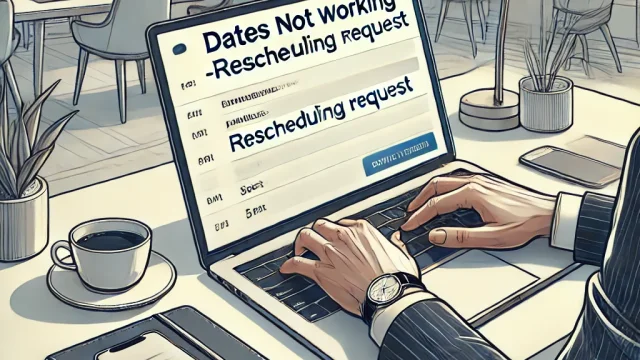 How to write a business email about dates not working and examples