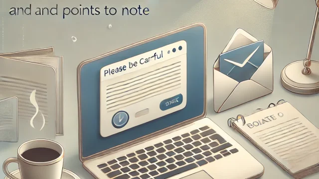 Please be careful How to use business emails and points to note