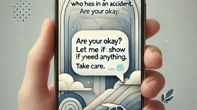 What to say to someone who has been in an accident How to show your concern via LINE