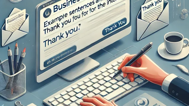 Business emails Example sentences and how to use thank you for the interview