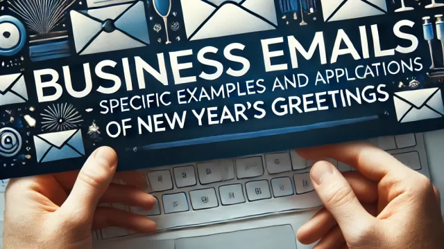 Business emails Specific examples and applications of New Year's greetings