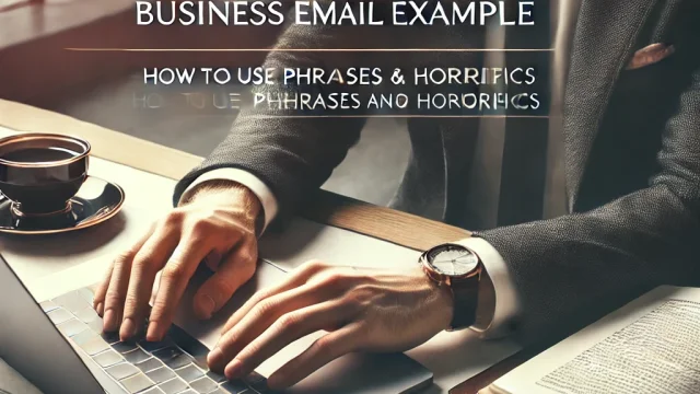 I will share business email example How to use phrases and honorifics