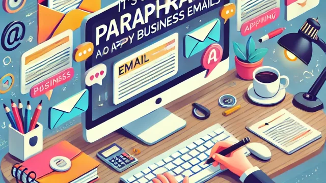 It's simple, but how to paraphrase and apply business emails