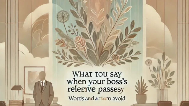 What to say when your boss's relative passes away Words and actions to avoid