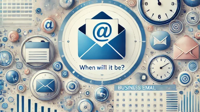 When will it be Business email examples and points to note