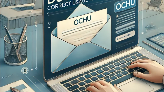 [Business Email] Correct usage and rules for Ochu