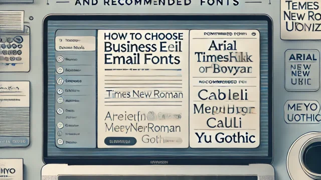 How to choose business email fonts and recommended fonts