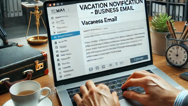 How to say vacation [business email] Correct expressions and example sentences for outside and inside the company