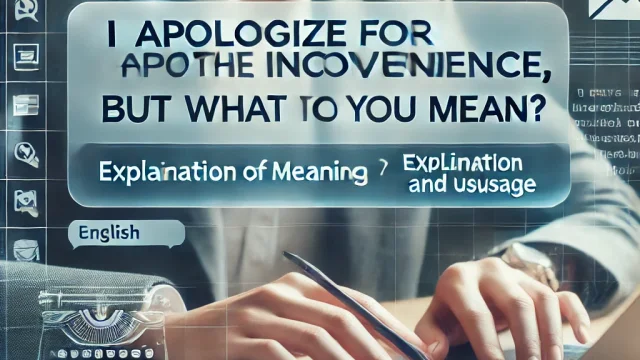 I apologize for the inconvenience, but what do you mean Explanation of meaning and usage