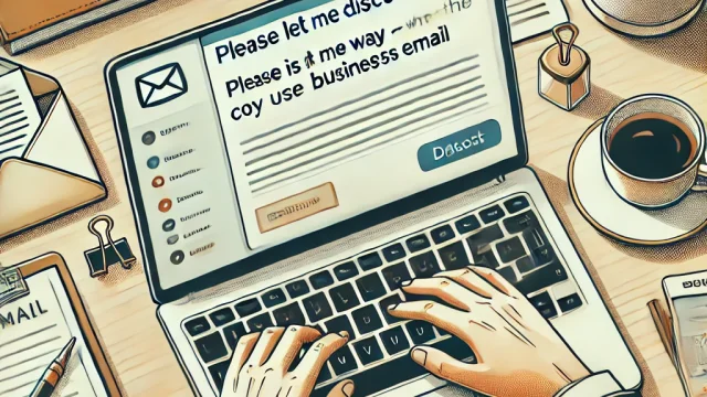 Please let me discuss What is the correct way to use business email