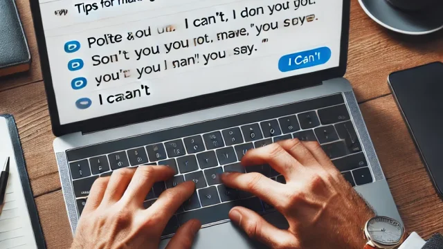 Rephrasing “I can’t” Tips for making a good impression with business emails