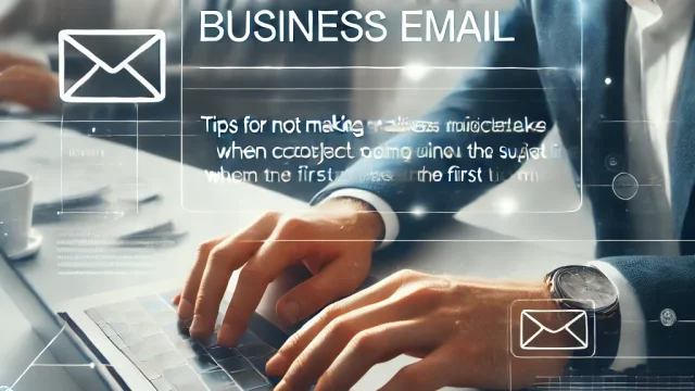 [Business email] Tips for not making mistakes with the subject line when contacting someone for the first time