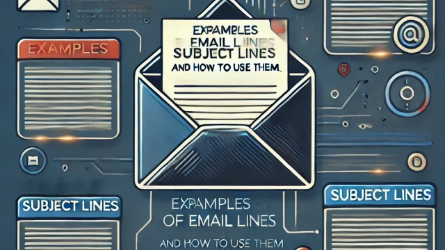 Examples of email subject lines and how to use them