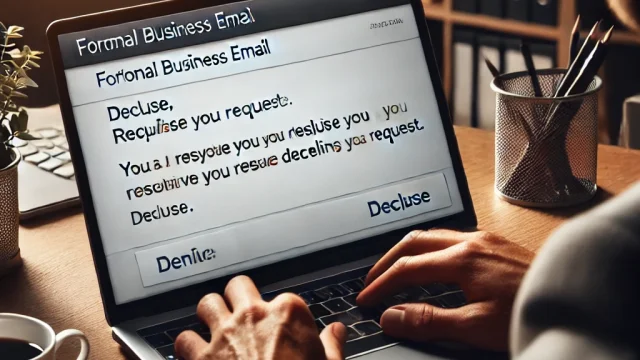 How to decline a “difficult to respond” business email