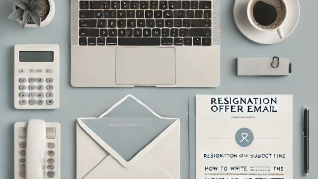 Resignation offer email How to write the subject line and etiquette