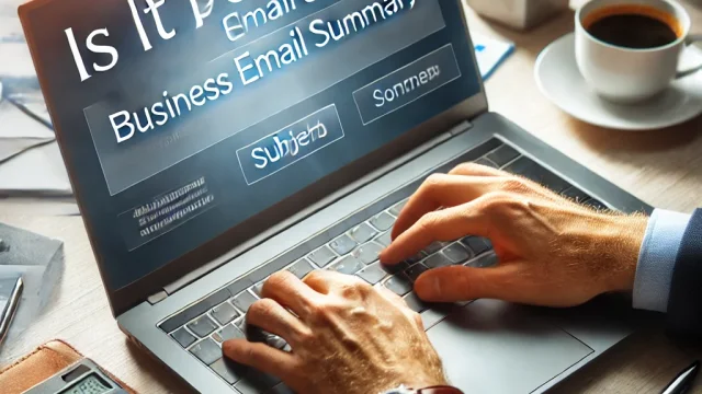 “Is it possible” Business email summary