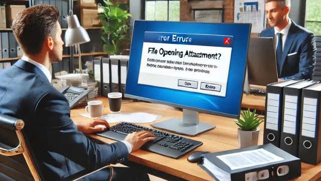 Summary Unable to open attachments [Business email]