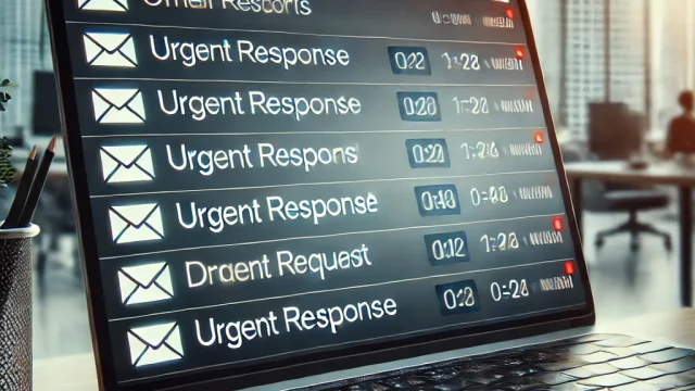 Summary of subject lines for urgent response request emails