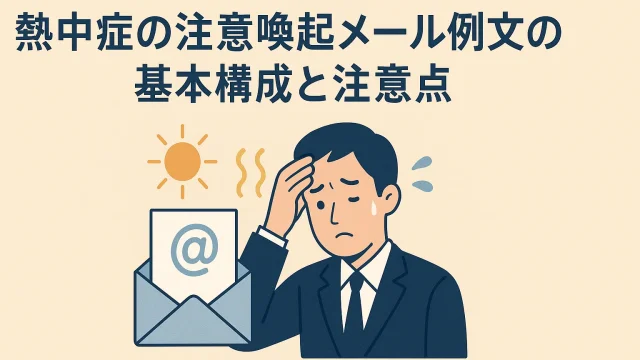 Basic Structure and Key Points of Heatstroke Warning Email Examples