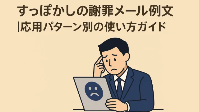 Example Apology Emails for Missing an Appointment Usage Guide for Different Situations