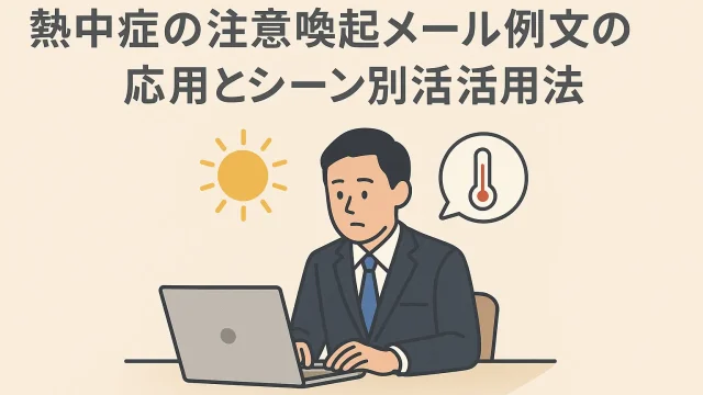 Practical Use and Scene-Based Applications of Heatstroke Alert Email Templates
