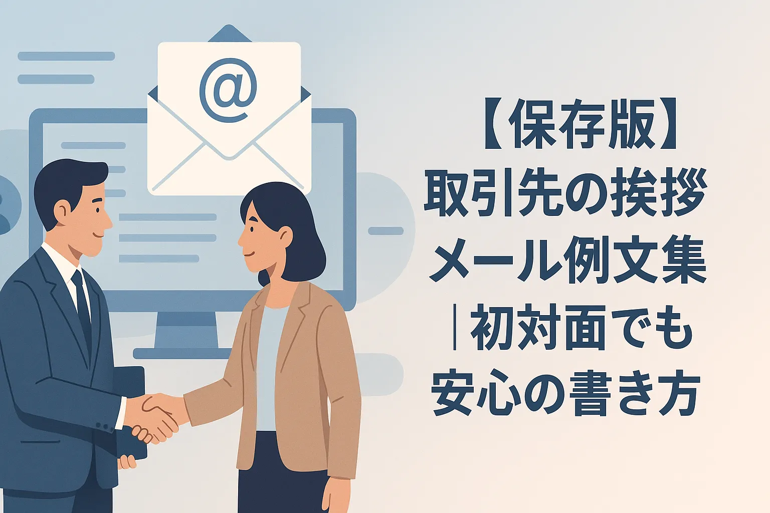 【保存版】取引先の挨拶メール例文集|初対面でも安心の書き方|メール文例ナビ